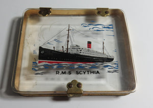 CUNARD LINE R.M.S. SCYTHIA CIGARETTE CASE