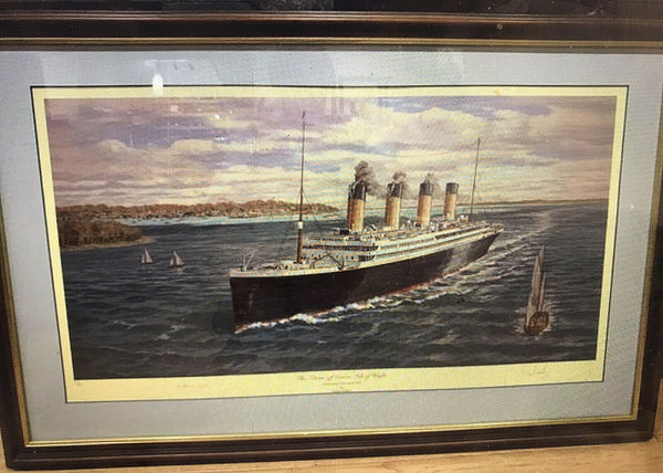 The Titanic off Cowes ~ Signed by MILLVINA DEAN